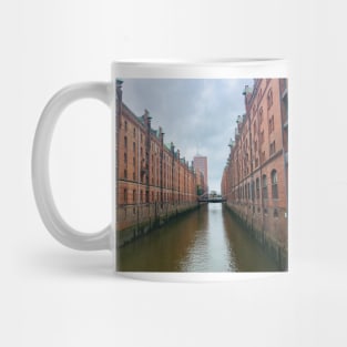 Hamburg canal speicherstadt Mug